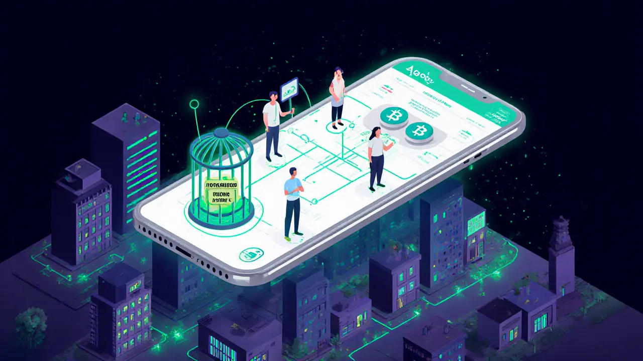 Цифровой песо Агора распространяется по городу, криптовалюты заперты в клетке, банки остаются в стороне.