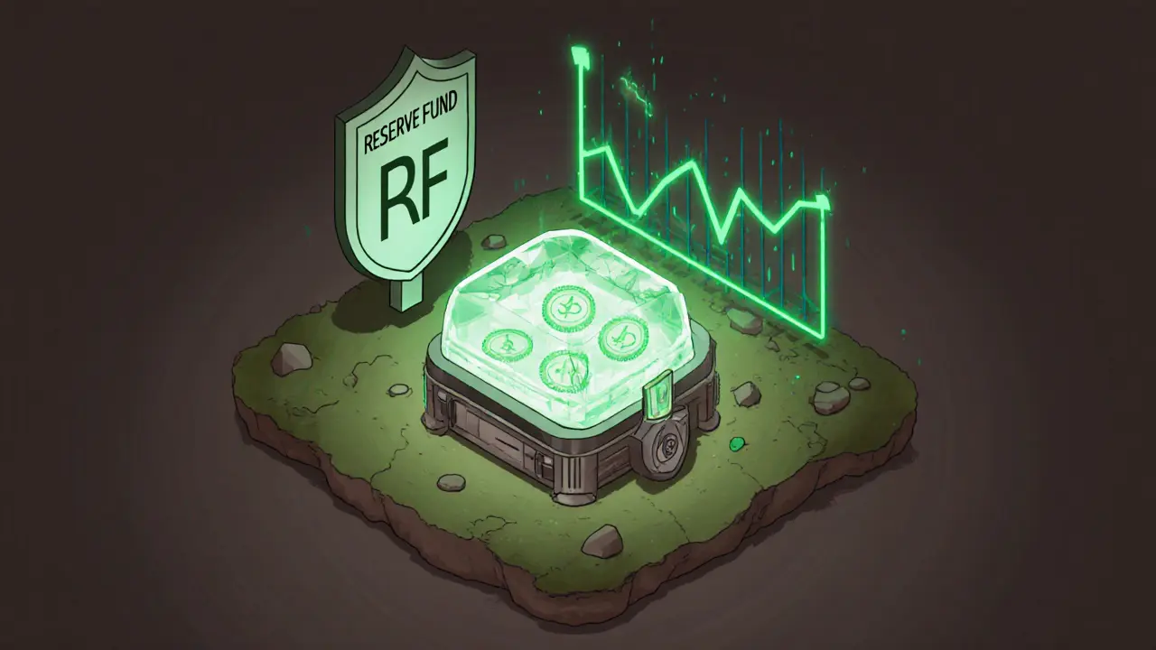 Сокровищница резервного фонда, питающаяся стейкингом и защищающая экосистему от падения цены.
