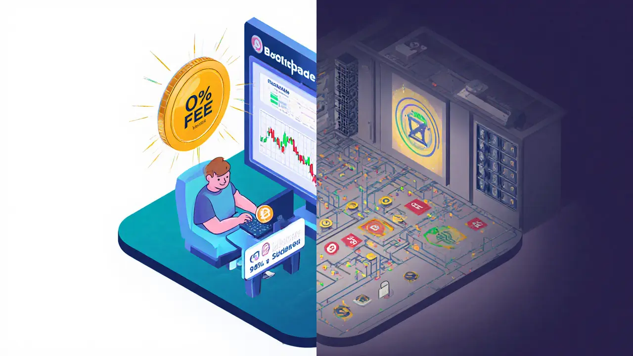 Сравнение простой торговли на Blocktrade и сложных операций, которые отсутствуют на платформе.