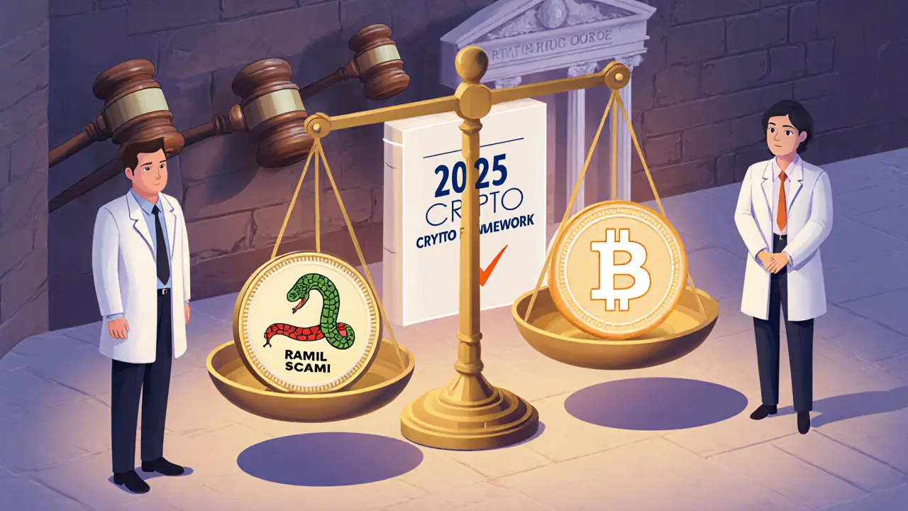 Весы: мошеннический токен против прозрачного биткоина, SEC наблюдает за переходом от судов к правилам.