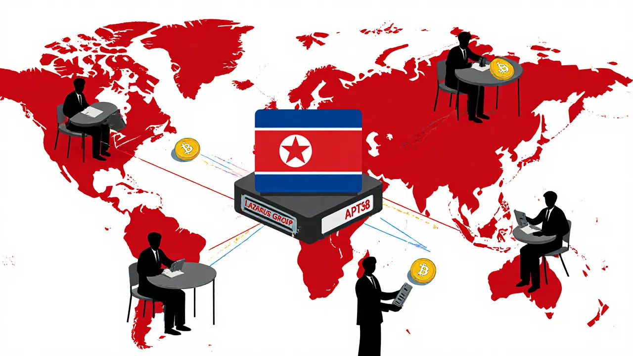 Глобальная сеть хакеров передает криптовалюту в центральный сервер Северной Кореи.