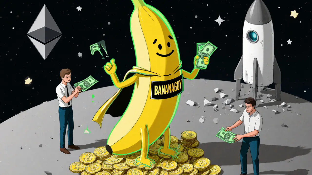 Что такое криптовалюта BananaGuy (BANANAGUY): мем-монета с высоким риском и нулевой полезностью