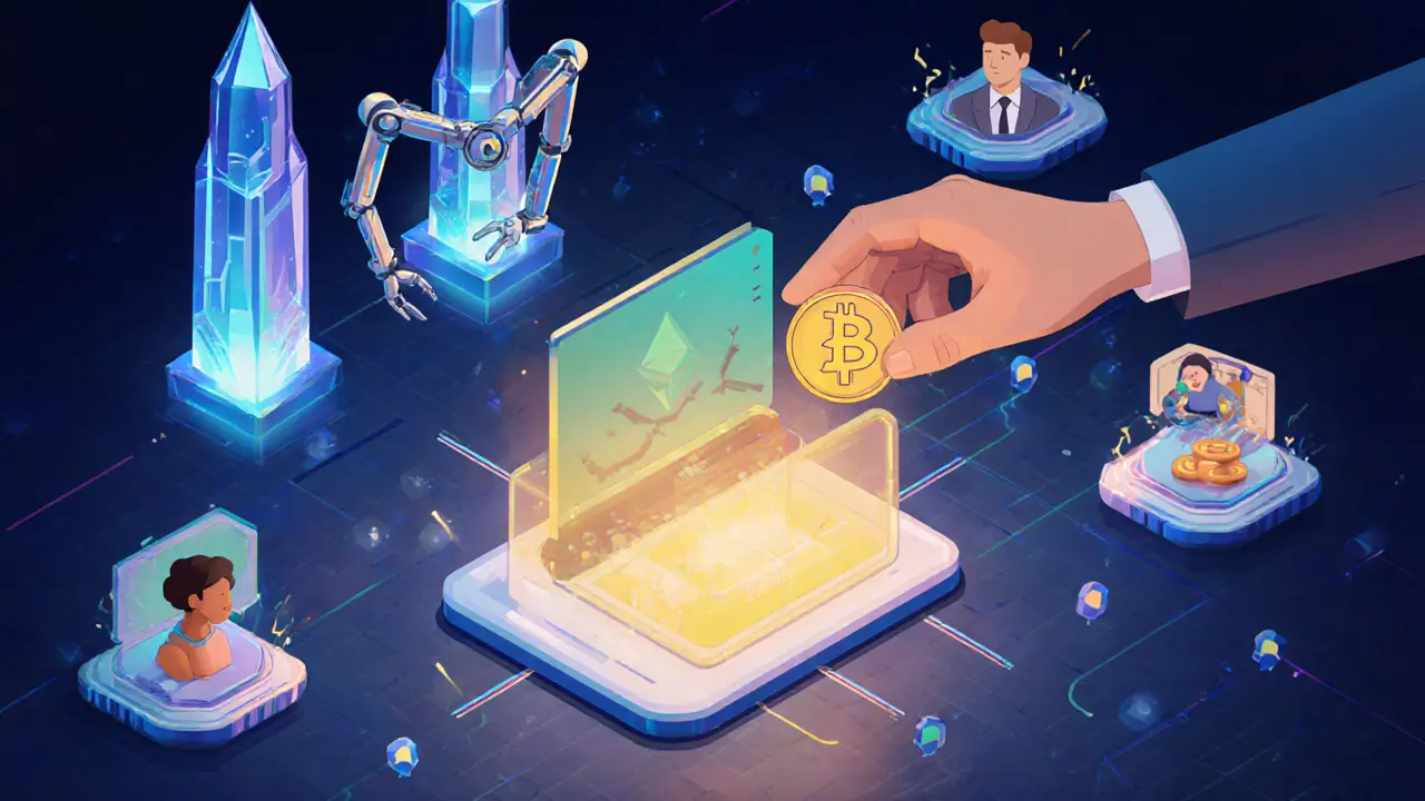 Цифровой кошелёк отправляет роялти музыкантам через автоматизированные смарт-контракты.