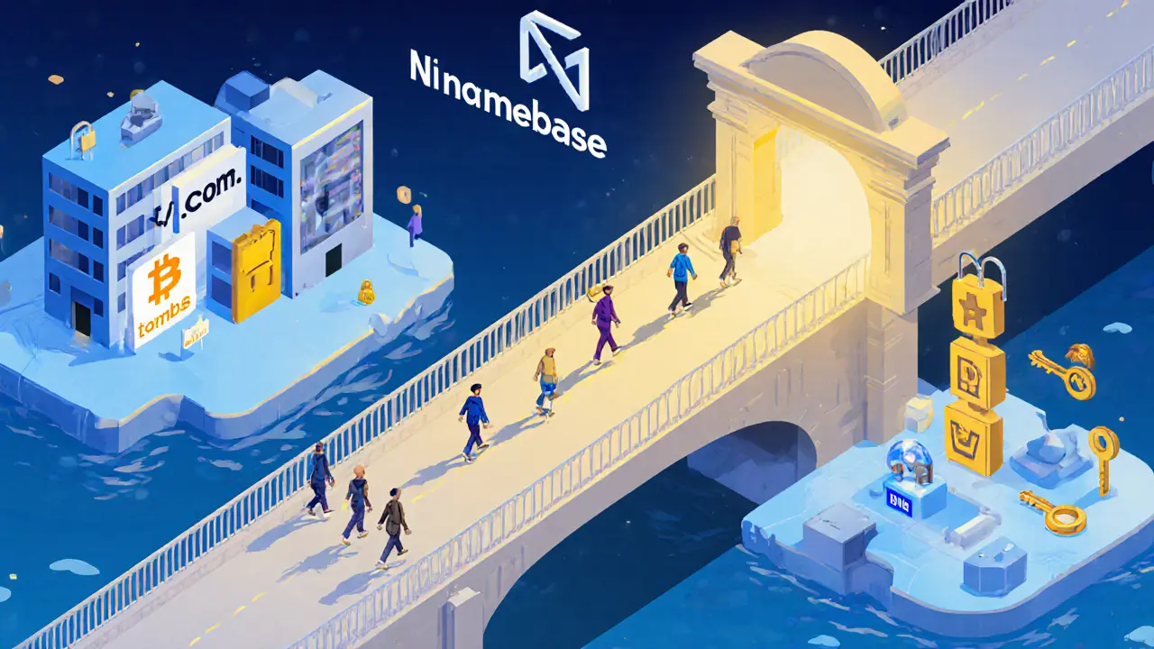 Мост между централизованным интернетом и децентрализованной сетью Handshake с доменами .hns.