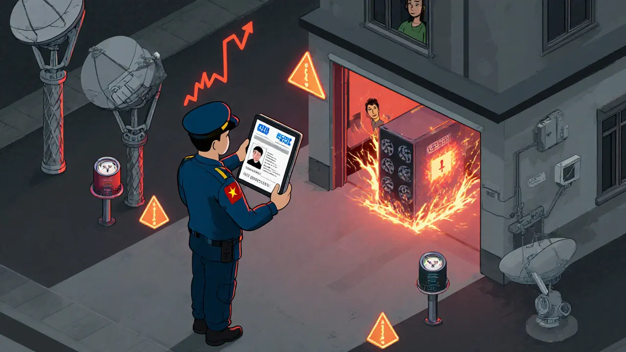 Полицейский отслеживает криптовалюту через паспорт, в гараже скрыт майнер.