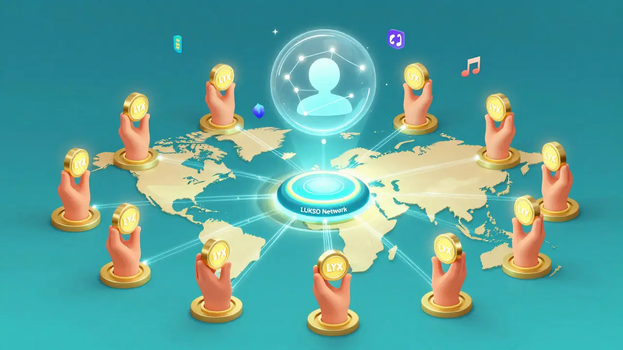 Глобальная сеть творцов, соединённых LYX-токенами и Universal Profiles, формирующих экосистему LUKSO.
