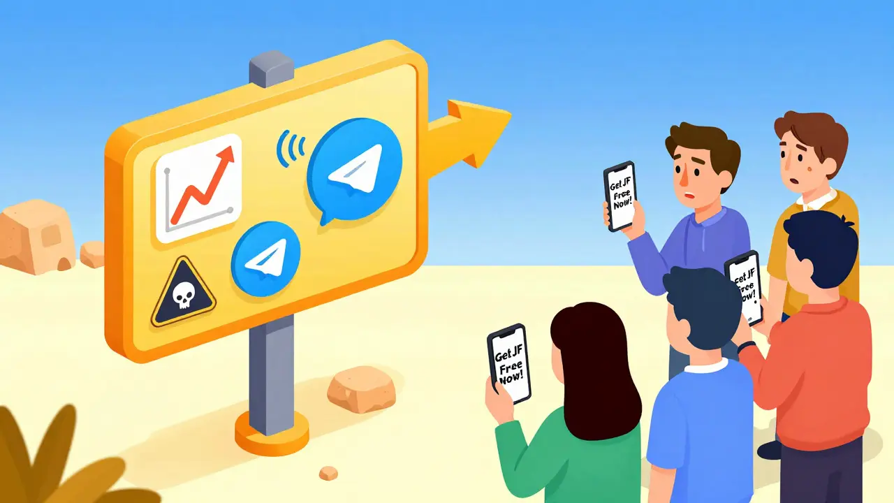 Предупреждающий знак в цифровом пустыре с иконками нулевого объема, молчания и фишинга.