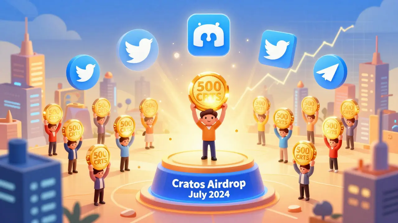 CRTS Airdrop Cratos: подробности распределения токенов и итоги события