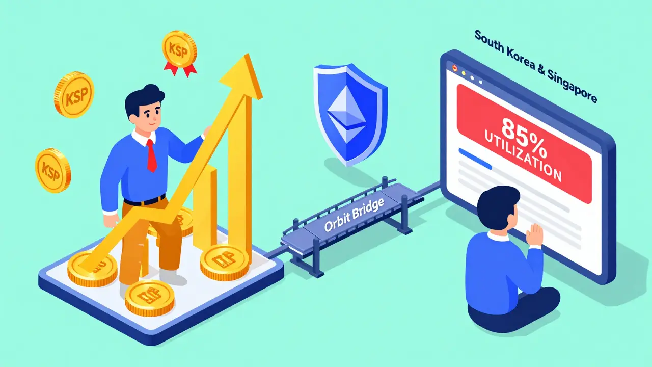 Два сценария: инвестор получает доход и другой пользователь заблокирован в пуле ликвидности, между ними — мост между блокчейнами.