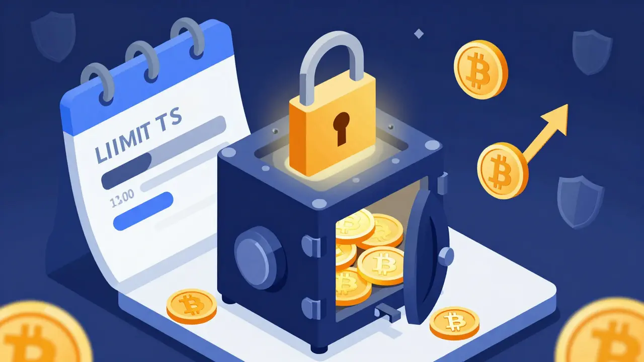 Футуристический вид сокровищницы биткоина и долгосрочного хранения.