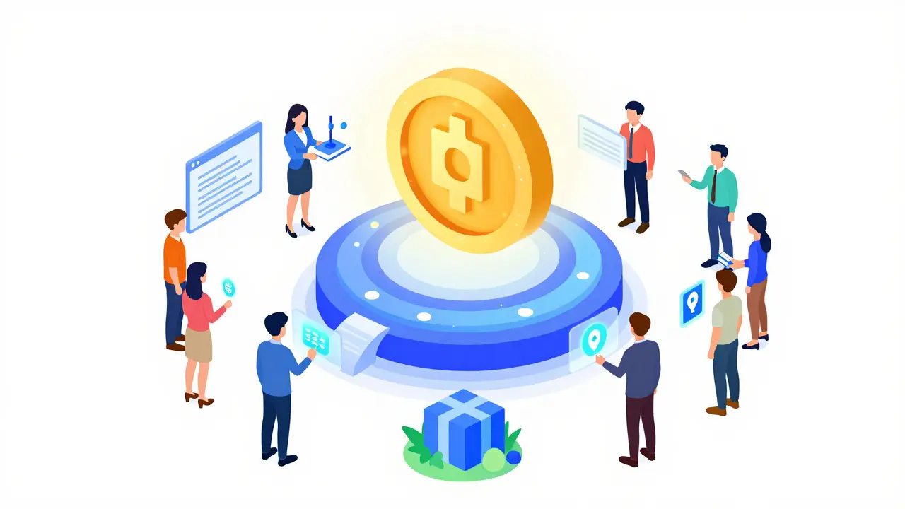 Изометрическая схема экосистемы Bullieverse и управления сообществом DAO