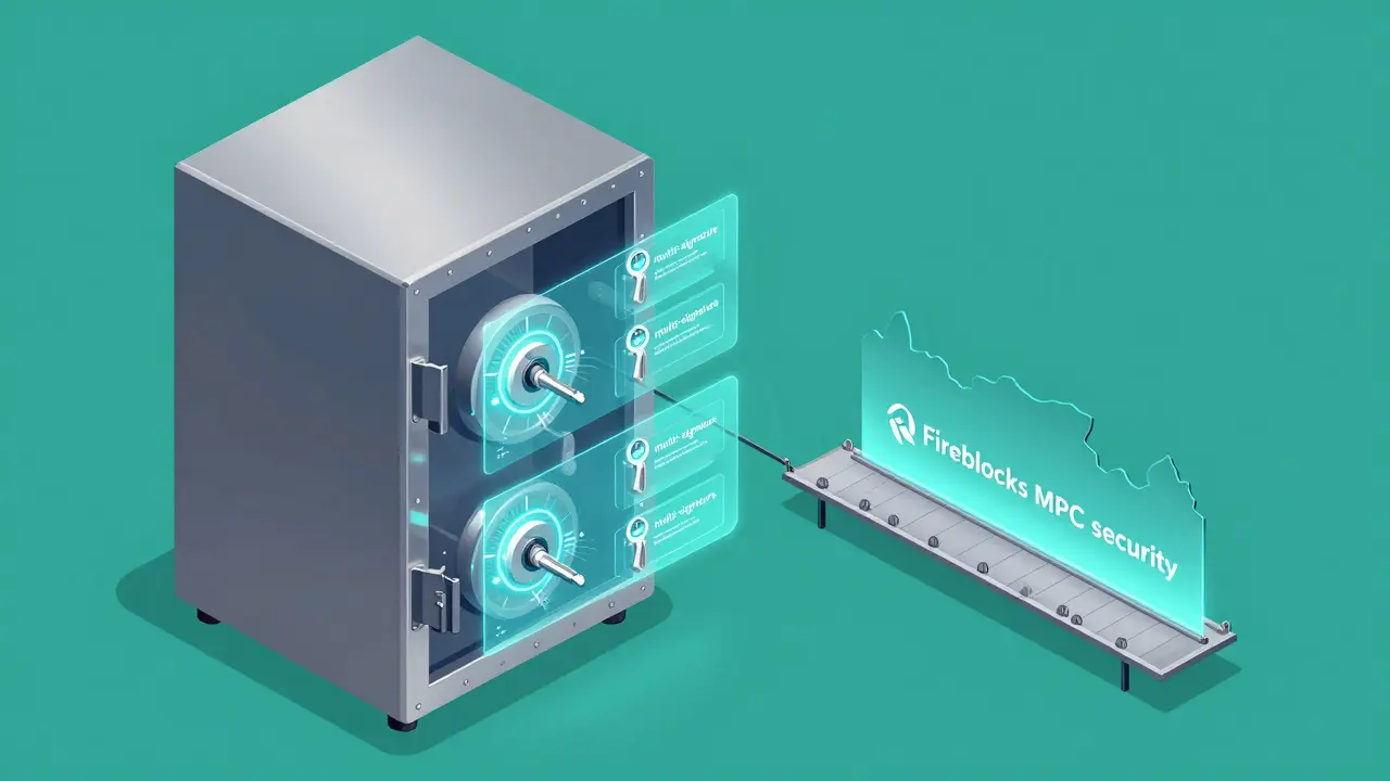 Изометрическая схема высокотехнологичного цифрового хранилища с системой защиты