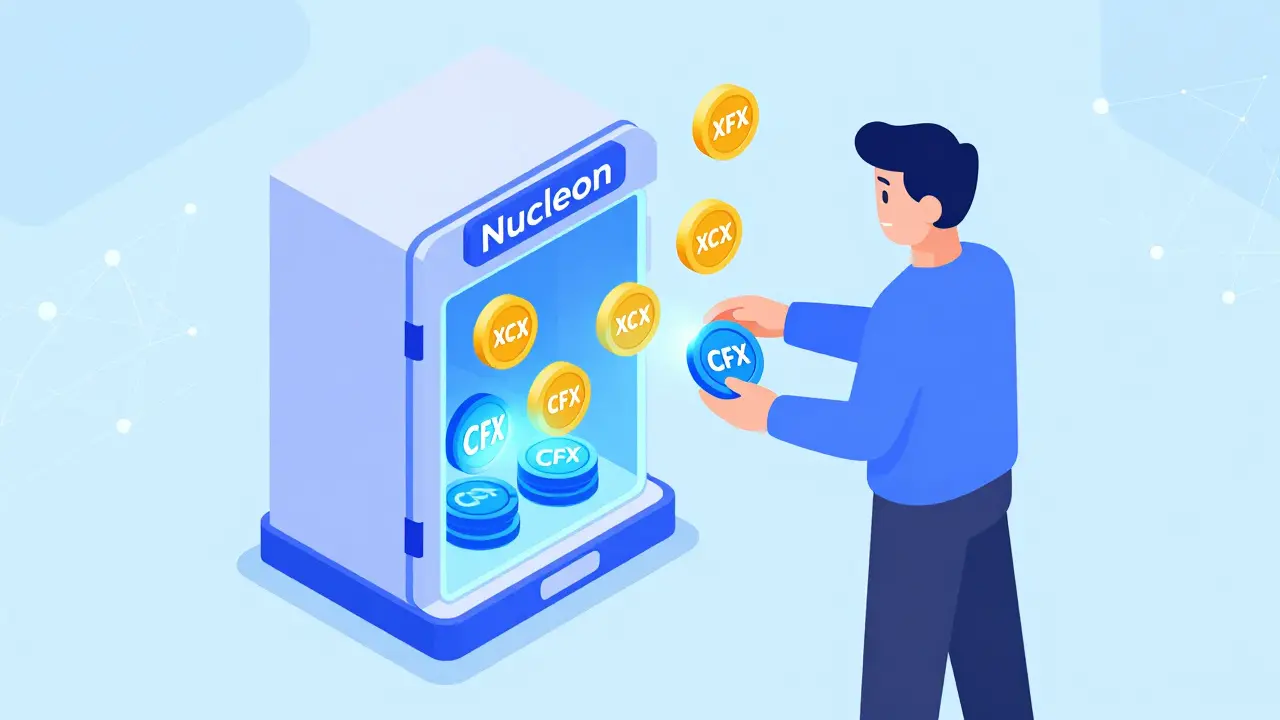 Что такое Nucleon (XCFX): гид по ликвидному стейкингу в сети Conflux