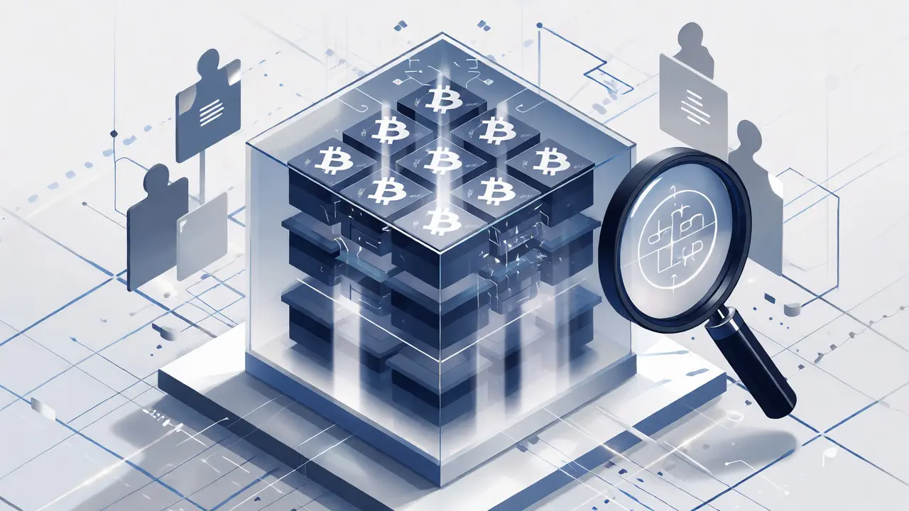 Концептуальная визуализация технологии Proof of Reserves и zk-STARK на платформе OKX