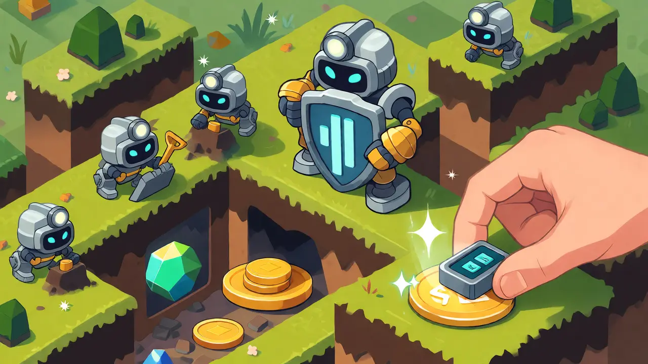 Изометричная игра Miner Wars с роботами-майнерами и добычей ресурсов